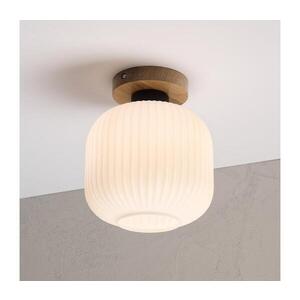 Imagine Plafonieră HARMA WOOD 1xE27/15W/230V stejar/alb Ø 20 cm