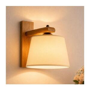 Imagine Aplica de perete AIDA 1xE27/15W/230V stejar/crem