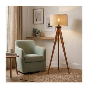 Imagine Lampadar AIDA 1xE27/15W/230V stejar/rafie