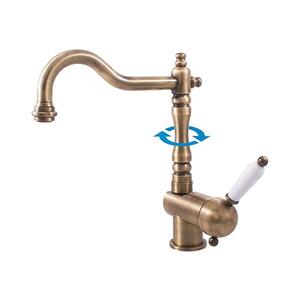 Imagine RAV Slezák L508.0/8SM -Baterie pentru chiuvetă/lavoar LABE RETRO 25, 6 cm alamă antichizată