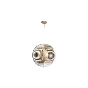 Imagine Lampă suspendată din lemn pe cablu, 1xE27/60W/230V, Ø 43, 5 cm, lemn masiv/furnir, fag/lemn de cauciuc