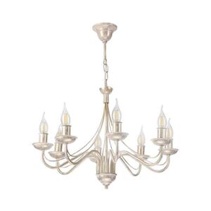 Imagine Candelabru suspendat pe lanț ANTON 8xE14/60W/230V, finisaj alb patinat