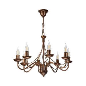 Imagine Candelabru cu lanț ANTON 8xE14/60W/230V bronz