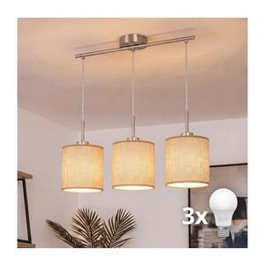 Imagine BRILAGI - Lustru LED suspendat pe cablu NUBILA 3xE27/60W/230V maro deschis