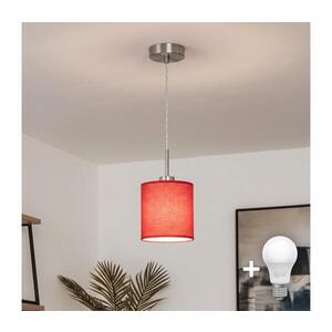 Imagine BRILAGI - Pendul LED pe cablu NUBILA 1xE27/60W/230V Ø 14 cm roșu