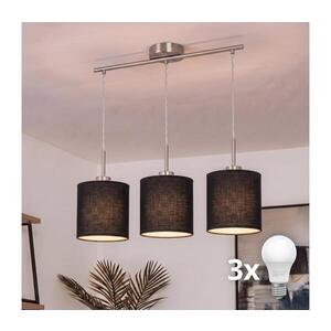 Imagine BRILAGI - Lustra LED suspendată pe cablu NUBILA 3xE27/60W/230V neagră