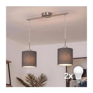 Imagine BRILAGI - Lustră LED pe cablu NUBILA 2xE27/60W/230V antracit