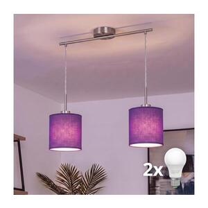 Imagine BRILAGI - Lustră LED suspendată pe cablu NUBILA 2xE27/60W/230V mov