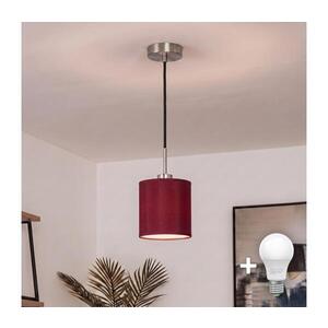 Imagine BRILAGI-LED Lustra suspendată pe cablu NUBILA 1xE27/60W/230V Ø 14 cm negru/roșu pompeian