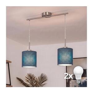 Imagine BRILAGI - Lustru LED suspendat pe cablu NUBILA 2xE27/60W/230V bleumarin