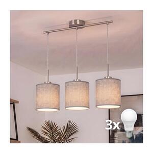 Imagine BRILAGI - Lustru LED suspendat pe cablu NUBILA 3xE27/60W/230V gri