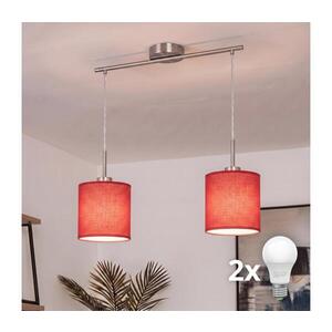 Imagine BRILAGI - Lustră LED pe cablu NUBILA 2xE27/60W/230V roșie
