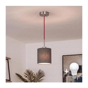 Imagine BRILAGI - Lustru LED suspendat pe cablu NUBILA 1xE27/60W/230V diam. 14 cm roșu/antracit