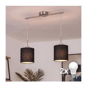 Imagine BRILAGI - Lustru LED suspendat pe cablu NUBILA 2xE27/60W/230V negru