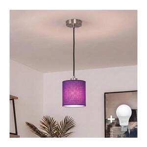Imagine BRILAGI - Lustră LED pe cablu NUBILA 1xE27/60W/230V Ø 14 cm negru/violet