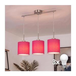 Imagine BRILAGI - Lustru LED pe cablu NUBILA 3xE27/60W/230V roz