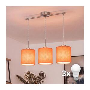 Imagine BRILAGI - Lustră LED pe cablu NUBILA 3xE27/60W/230V portocalie