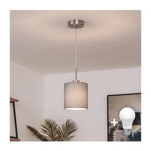 Imagine BRILAGI - Lampă suspendată LED NUBILA pe cablu 1xE27/60W/230V Ø 14 cm gri deschis