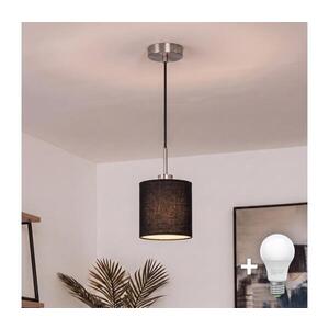 Imagine BRILAGI - Lampă suspendată LED pe cablu NUBILA 1xE27/60W/230V Ø 14 cm neagră