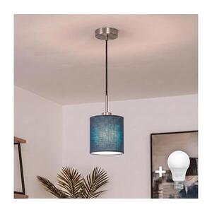 Imagine BRILAGI - Lampă suspendată LED pe cablu NUBILA 1xE27/60W/230V Ø14 cm negru/albastru închis