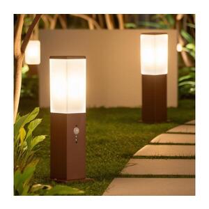 Imagine BRILAGI - Lampă de exterior cu senzor NOVA 1xE27/15W/230V 40 cm IP44 maro