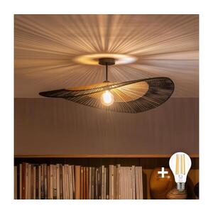 Imagine BRILAGI - Lustră LED aplicată CERIA BOHO 1xE27/60W/230V Ø 80 cm negru/maro