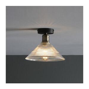 Imagine Där Lighting BOY0175 - Plafonieră BOYD 1xE27/60W/230V Ø 25 cm alamă/sticlă clară