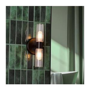 Imagine Där Lighting BOL0922 - Aplica de perete pentru baie BOLTON 2xG9/5W/230V IP44 neagră