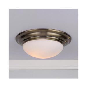 Imagine Där Lighting BAR5075 - Plafonieră de baie BARCLAY 1xE27/60W/230V, Ø 38 cm, alamă