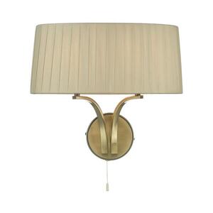 Imagine Där Lighting CRI0929 - Lampă de perete CRISTIN 2xE14/40W/230V alamă/taupe