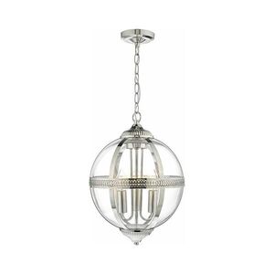 Imagine Där Lighting VAN0338 - Candelabru pe lanț VANESSA 3xE14/40W/230V crom lucios