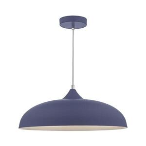 Imagine Där Lighting KAE0123 - Lustră suspendată pe cablu KAELAN 1xE27/60W/230V albastră