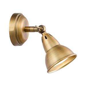 Imagine Där Lighting NAT0742 - Aplică de perete tip spot NATHANIEL 1xGU10/11W/230V alamă