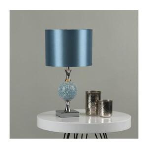 Imagine Där Lighting ELS4223 - Lampă de masă ELSA 1xE27/40W/230V albastru/crom lucios