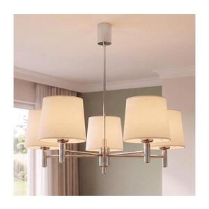 Imagine BRILAGI - Lustru pe tijă MONTE 5xE27/60W/230V crem/crom lucios