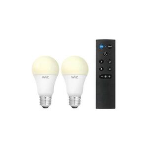 Imagine Set de 2 becuri LED dimabile A60 E27/9W/230V 2700K Wi-Fi + telecomandă - WiZ