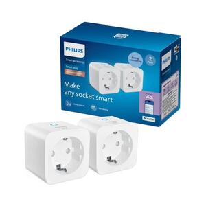 Imagine Philips - Set de 2 prize inteligente SCHUKO 2300 W, Wi‑Fi