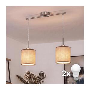 Imagine BRILAGI - Lustra LED suspendată pe cablu NUBILA 2xE27/60W/230V, maro