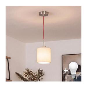 Imagine BRILAGI - Lustră LED suspendată pe cablu NUBILA 1xE27/60W/230V Ø 14 cm roșu/crem