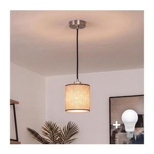 Imagine BRILAGI - Lampă LED suspendată pe cablu NUBILA 1xE27/60W/230V Ø 14 cm negru/maro