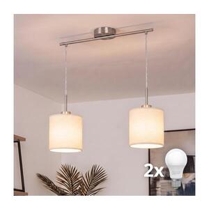Imagine BRILAGI - Lustră LED pe cablu NUBILA 2xE27/60W/230V crem