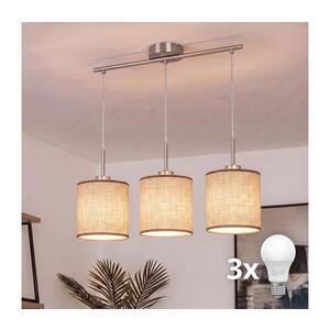 Imagine BRILAGI - Lustru LED suspendat pe cablu NUBILA 3xE27/60W/230V maro