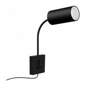 Imagine 08295L - Lampă de perete PUNTO cu USB, 1xGU10/9W/230V, neagră
