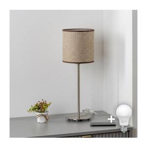 Imagine BRILAGI - Lampă LED de birou NUBILA 1xE27/60W/230V maro