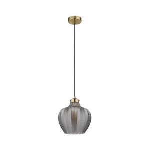 Imagine Globo 15898H1 - Pendul pe cablu JESSICA 1xE27/60W/230V Ø 22 cm, fumuriu