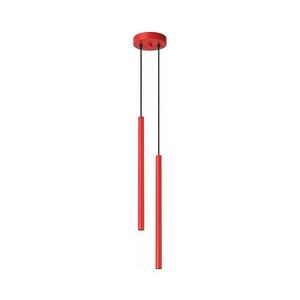 Imagine SL.2142 - Lampă suspendată pe cablu PASTELO 2xG9/8W/230V roșu