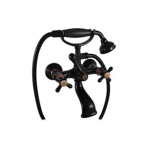 Imagine RAV Slezák MK159.5/2CMATSM - Set pentru cadă cu baterie MORAVA RETRO, negru/alamă