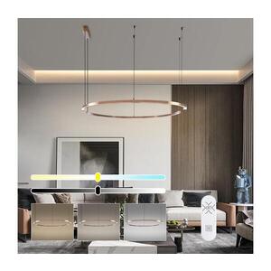 Imagine NEO 07328L - Lustră LED reglabilă, suspendată pe cablu FINO, 72W/230V, 120 cm, aur roz, Tuya+telecomandă