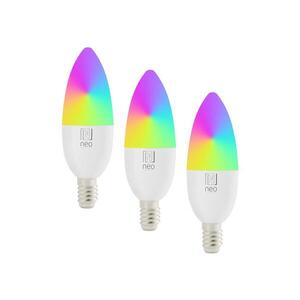 Imagine NEO 07808C - Set de 3 becuri LED RGB+CCT reglabile E14/4, 8W/230V
