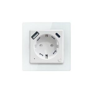 Imagine NEO 07552L - Priză inteligentă de tip F 16A/230V + 1xUSB-A+1xUSB C PD 20W
